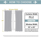 ChrisDowa Blackout Curtains for Bedroom 4 Panels Set, 42 x 63 - Image 5