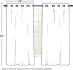 SimpleHome Beige 100% Blackout Curtains Room Darkening Living Room 63 Inch | - Image 2