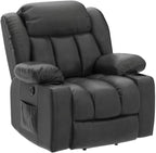 PARKOL Power Lift Recliner Chair for Elderly Breathable Leather Recliner Chair with Massage and Heat,2 Cup Holders,Electric Stand Assist,USB Ports,Gifts for Family (Beige)
