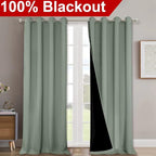 NICETOWN Full Shading Curtains 90 inches Long 2 Panels Set - Image 2