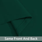 Yakamok Room Darkening Curtains 62x63 inch Length Dark Green-Living Room | 2 - Image 5