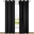 NICETOWN High-End Thermal Curtains, Full Blackout Curtains 84 Inches Long by NICETOWN