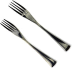 JASHII 18/10 Stainless Steel 24 Piece Mirror Polished Black Flatware Set,Dinner Knife Steak Knife Salad Fork Dessert Coffee Spoon，Service for 4 ，Black Utensil Sets