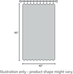 Yakamok Room Darkening Curtains 42x63 inch Length Aqua-Living Room | 2 panels - Image 9