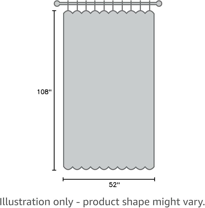 Blackout Curtains 52 x 108 inch/Light Grey Curtains Set of 2 Panels/Thermal - Image 10