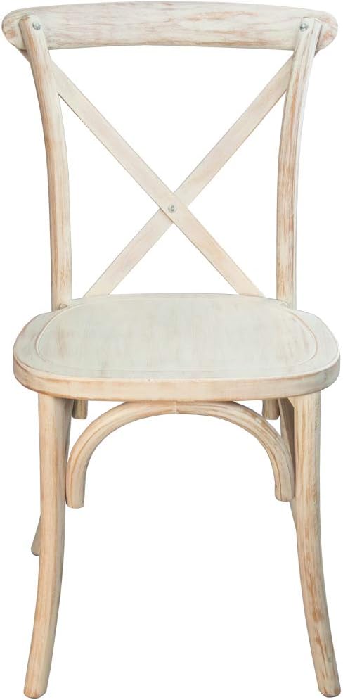 EMMA + OLIVER Lime Wash X-Back Chair