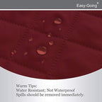 Easy-Going Reversible Couch Cover, 3 Cushion Sofa, Christmas Red/Ivory | - Image 4