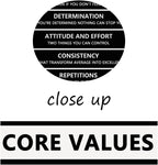Inspirational Wall Art Office Wall Decor Motivational Positive Quotes Painting Picture Framed Inspirational Core Values Poster Painting Prints Artwork Home Living Room Classroom Decor[12" W X 18" H]