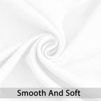 Yakamok Room Darkening Curtains 62x96 inch Length Pure White-Living Room | 2 - Image 4