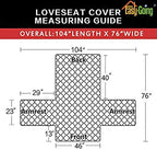 Easy-Going Reversible Couch Cover, 2 Cushion Sofa, Light Gray/Ivory | Loveseat - Image 7