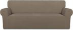 PureFit Stretch Couch Covers for Sofa Large Sofa Slipcovers Natural | 1-Piece by PureFit