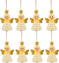 DIY Christmas Button Ornament Making Set - Snowman/Santa/Angel, Fun Holiday Craft Kit for All Ages, Ideal Xmas Tree Hanging Decor & Festive Gifts (D 8)