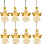 DIY Christmas Button Ornament Making Set - Snowman/Santa/Angel, Fun Holiday Craft Kit for All Ages, Ideal Xmas Tree Hanging Decor & Festive Gifts (D 8)