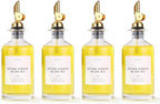 Molimoli Glass Olive Oil Cruet Set - 350ml Bottles With Weighted Pourers, Set of 4