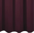 Blackout Curtains 66 x 84 inch/Burgundy Red Curtains Set of 2 Panels/Thermal - Image 9