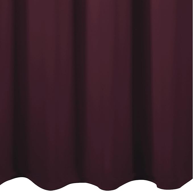 Blackout Curtains 66 x 84 inch/Burgundy Red Curtains Set of 2 Panels/Thermal - Image 9