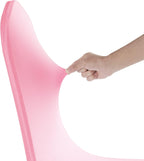 SUPERO Waterproof Spandex Chair Cover 12PCS, Stretch Dining Chair Covers, Polyester Outdoor Chair Covers, Protector Stretch Chair Cover for Party Universal, Banquet, Wedding Event, Hotel(Pink)