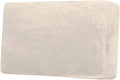 H.VERSAILTEX Velvet Stretch Individual Couch Cushion Cover Plush Slipcover for Loveseat Sofa Furniture Protector Seat Cover (1 Piece Loveseat Cushion Cover, Ivory)