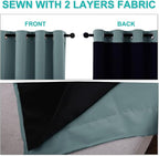 NICETOWN 100% Blackout Short Curtains - Image 5