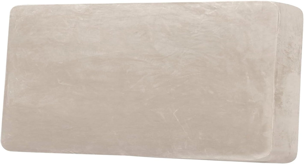 H.VERSAILTEX Velvet Stretch Individual Couch Cushion Cover Plush Cushion Slipcover for Loveseat Sofa Cushion Furniture Protector Seat Cushion Sofa Cover (1 Piece Sofa Cushion Cover, French Oak)