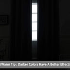 Yakamok Grey Room Darkening Curtains 96 inch Gray Sliding Door Drapes | 1 - Image 3
