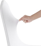 SUPERO Waterproof Spandex Chair Cover 50PCS, Stretch Dining Chair Covers, Polyester Outdoor Chair Covers, Protector Stretch Chair Cover for Party Universal, Banquet, Wedding Event, Hotel(White)