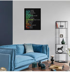 WYJZDZQ8 Motivational Poster Inspirational Canvas Wall Art Motivation Canvas Prints Artwork for Office Living Room Gym Modern Home Decor Painting Stretched and Framed Ready to Hang [18''Wx 24''H]