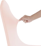 Waterproof Spandex Chair Cover 12PCS, Stretch Dining Chair Covers, Polyester Outdoor Chair Covers, Protector Stretch Chair Cover for Party Universal, Banquet, Wedding Event, Hotel(Blush Pink)