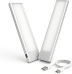 VST Rechargeable Drawer Lighting, Door Open Automatic ON/Off Light, Stick-ON LED Cabinet Light for Wardrobe Kitchen Basement Trunk Pantry Gun Safe (2 Pack, Warm Light - 3000K)