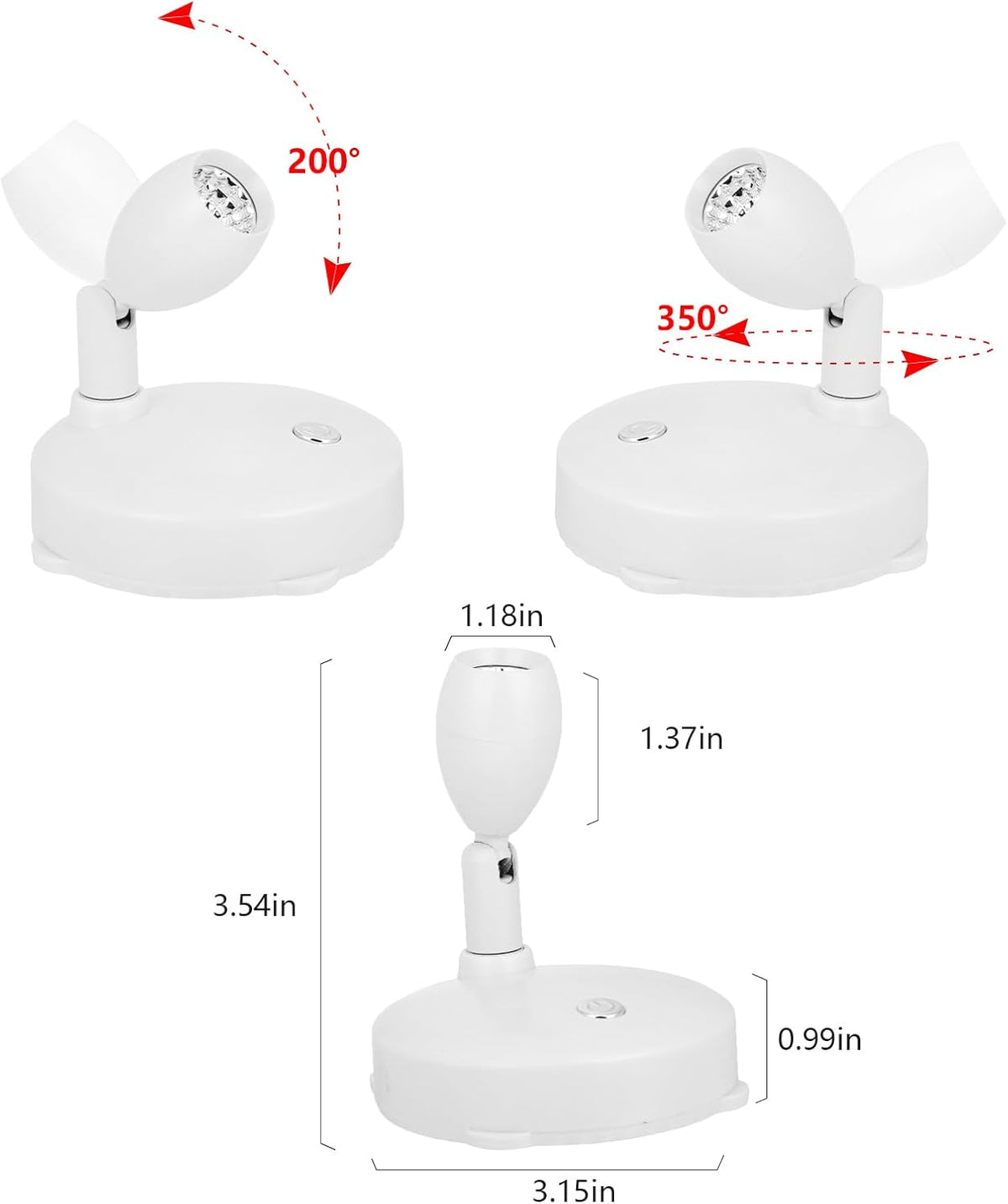 Cordless Spotlight Battery Operated, RGB Indoor Plant Light, Dimmable Accent Uplight with Remote, Color Changing Display Lighting for Picture Tree Photo Dartboard Painting Art