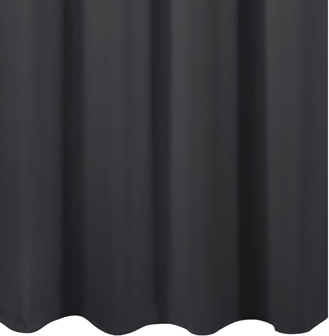 Blackout Curtains 66 x 84 inch/Dark Grey Curtains Set of 2 Panels/Thermal - Image 8