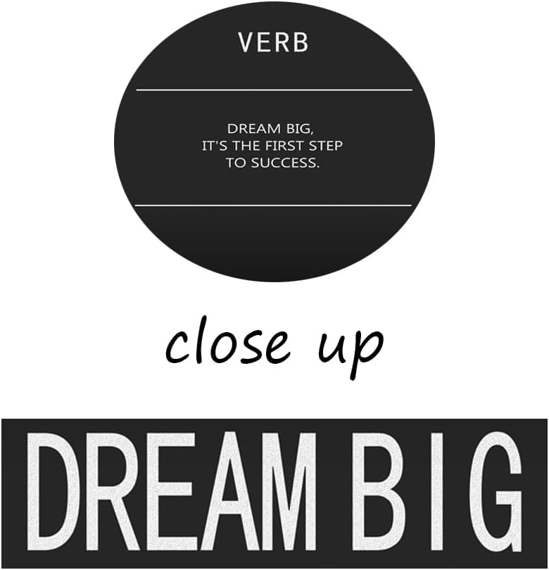 Inspirational Wall Art Office Wall Decor Dream Big Verb Motivational Posters Painting Quotes Print Canvas Artwork Pictures Wall Decor Classroom Living Room Decor Framed Ready to Hang[24" W x 36" H]