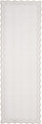 GarveeHome 2.5x10 Scalloped Washable Runner Rug Long Hallway Kitchen Rug | Soft - Image 4