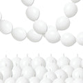 White Quick Link Balloons - 100PCS Linking Balloons for Wedding, Birthday, Baby Shower, Engagement, Graduation Party Decorations (10inch)