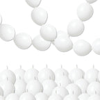 White Quick Link Balloons - 100PCS Linking Balloons for Wedding, Birthday, Baby Shower, Engagement, Graduation Party Decorations (10inch)