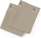 Blackout Curtains 66 x 95 inch/Khaki Curtains Set of 2 Panels/Thermal Insulated - Image 9