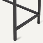 Amazon Basics Rectangular Console Table with Storage Shelf, Steel Frame, 39x31x11.8 in, Black