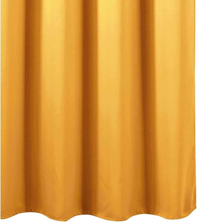 Yellow Thermal Blackout Curtains/42 x 84 Inch/Set of 2 Panels Room Darkening - Image 9