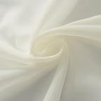 SpaceDresser Ivory Sheer Curtains 4 Panels Rod Pocket Semi-Sheer Curtain 84 - Image 8