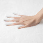 ORINOVA White Faux Rabbit Fluffy Fur Rugs - Image 7