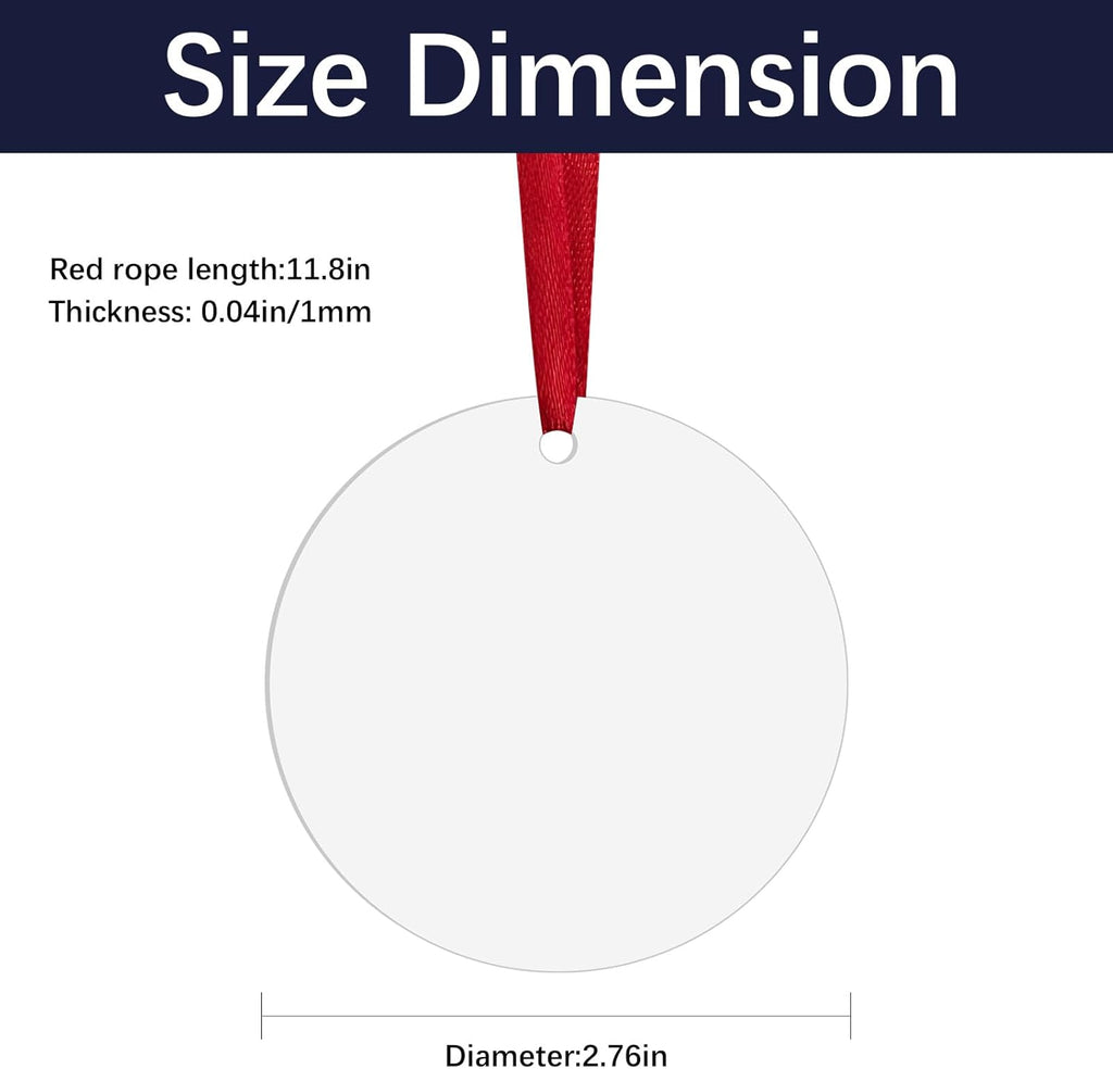 36 pcs Metal Sublimation Ornament Blanks,Sublimation Christmas Ornament Blanks for Christmas Tree Decor Blank Ornaments,Double Sided Sublimation Ornaments Round Sublimation Blanks