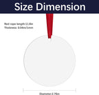 36 pcs Metal Sublimation Ornament Blanks,Sublimation Christmas Ornament Blanks for Christmas Tree Decor Blank Ornaments,Double Sided Sublimation Ornaments Round Sublimation Blanks