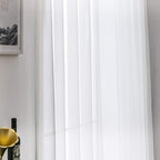 MIULEE Ivory Window Sheer Curtains 2 Panels Width 38 x Length 72 Inches | Sheer - Image 5