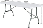 Spandex 6ft Waterproof Table Cover for Party,Wedding, Banquet, and Events(Turquoise)