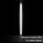 Blackout Curtains 52 x 90 inches Long Dark Grey Curtains Set of 2 Panels - Image 3