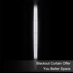 Blackout Curtains 66 x 84 inch/Dark Grey Curtains Set of 2 Panels/Thermal - Image 3