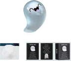 32 Sets Halloween Mini Ghost Figures with Box, Glow in The Dark Mini Resin Ghosts, Luminous Ghost Miniature Resin Figurines for Halloween Party Favors (1PCS A)