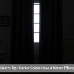 Yakamok Room Darkening Curtains 42x84 inch Length Navy Blue-Living Room | 2 - Image 3