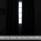 Yakamok Grey Room Darkening Curtains 52x90 inch Gray Grommet-Living Room | 2 - Image 2