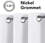 H.VERSAILTEX White Curtains for Bedroom Thermal Insulated Curtains & Drapes - Image 4